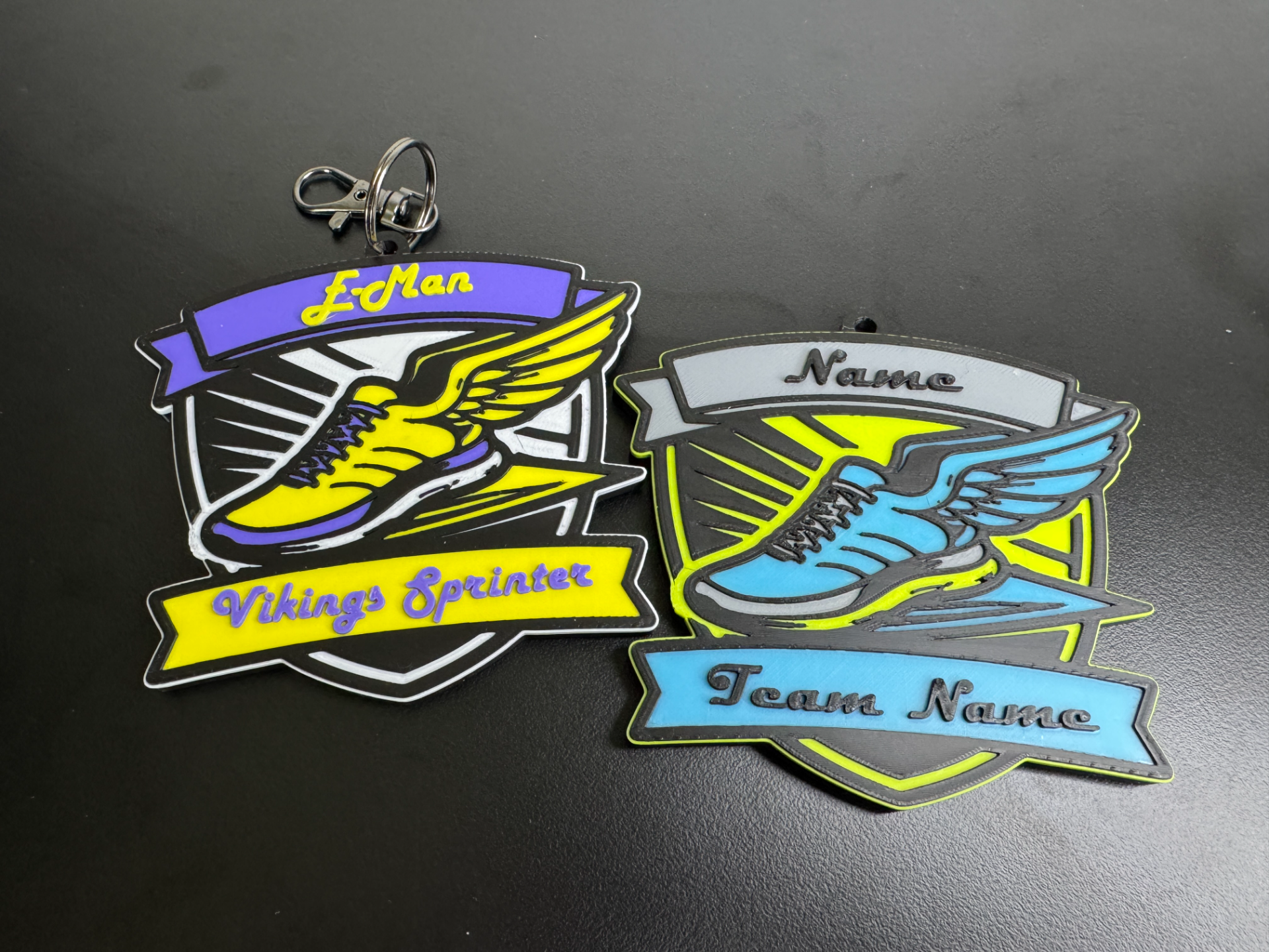 Customizable Track & Field Bag Tag / Keychain