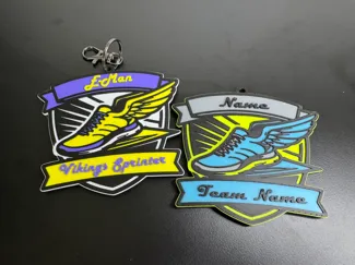 Customizable Track & Field Bag Tag / Keychain