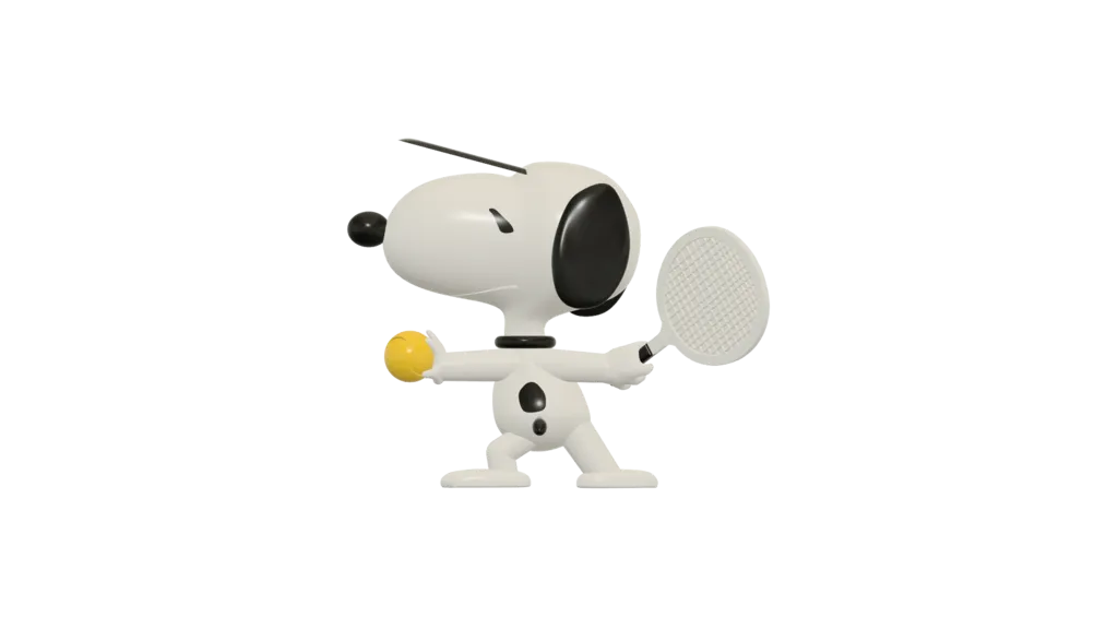 Snoopy joueur de tennis