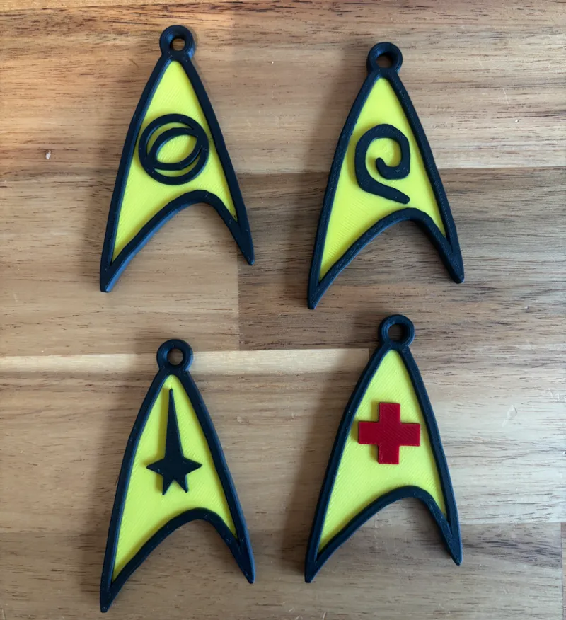 StarTrek Badges Pendants
