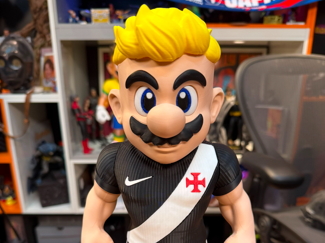SUPER MÁRIO VASCO (JUNINHO 8) SEM AMS (PRETO) 35cm - 1