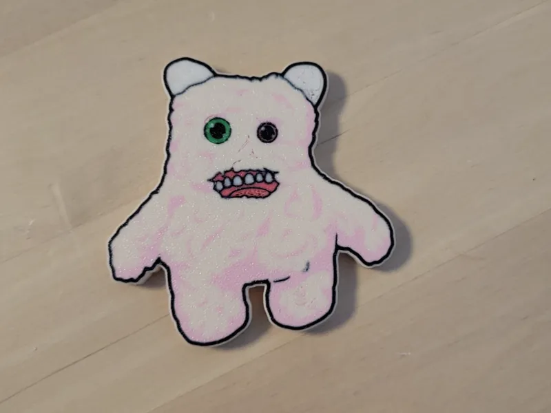 Kuschelmonster "Mönschi" Magnet