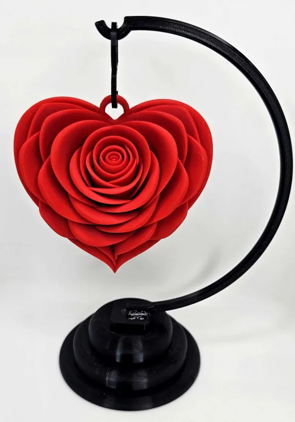 Miniatura 4 do modelo 3D Rose mit Ständer - Geschenkidee