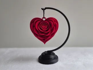 Rose mit Ständer - Geschenkidee
