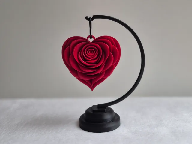 Rose mit Ständer - Geschenkidee