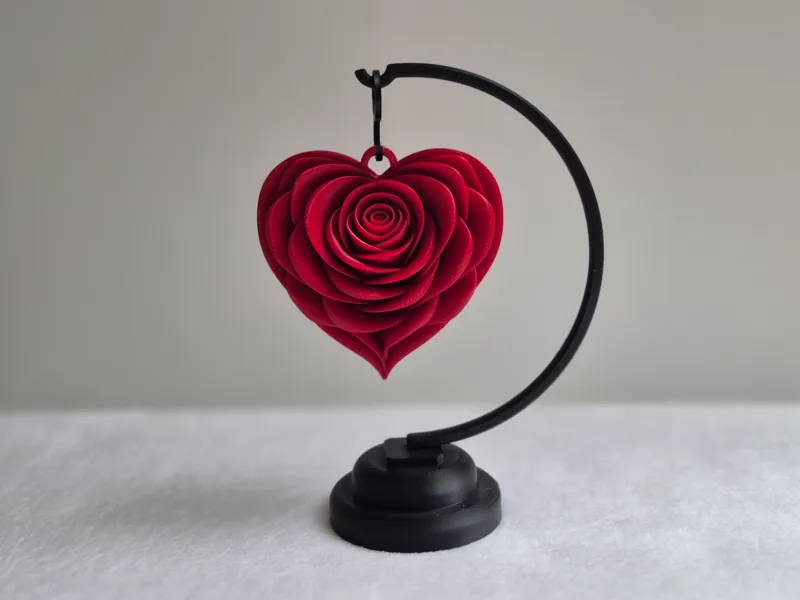 Rose mit Ständer - Geschenkidee
