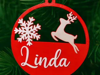 Christmas bauble customizable name