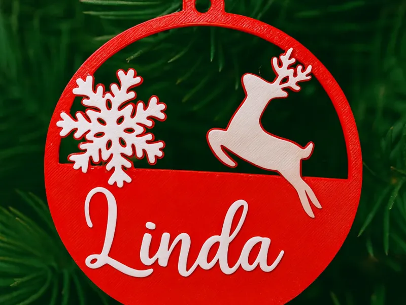 Christmas bauble customizable name
