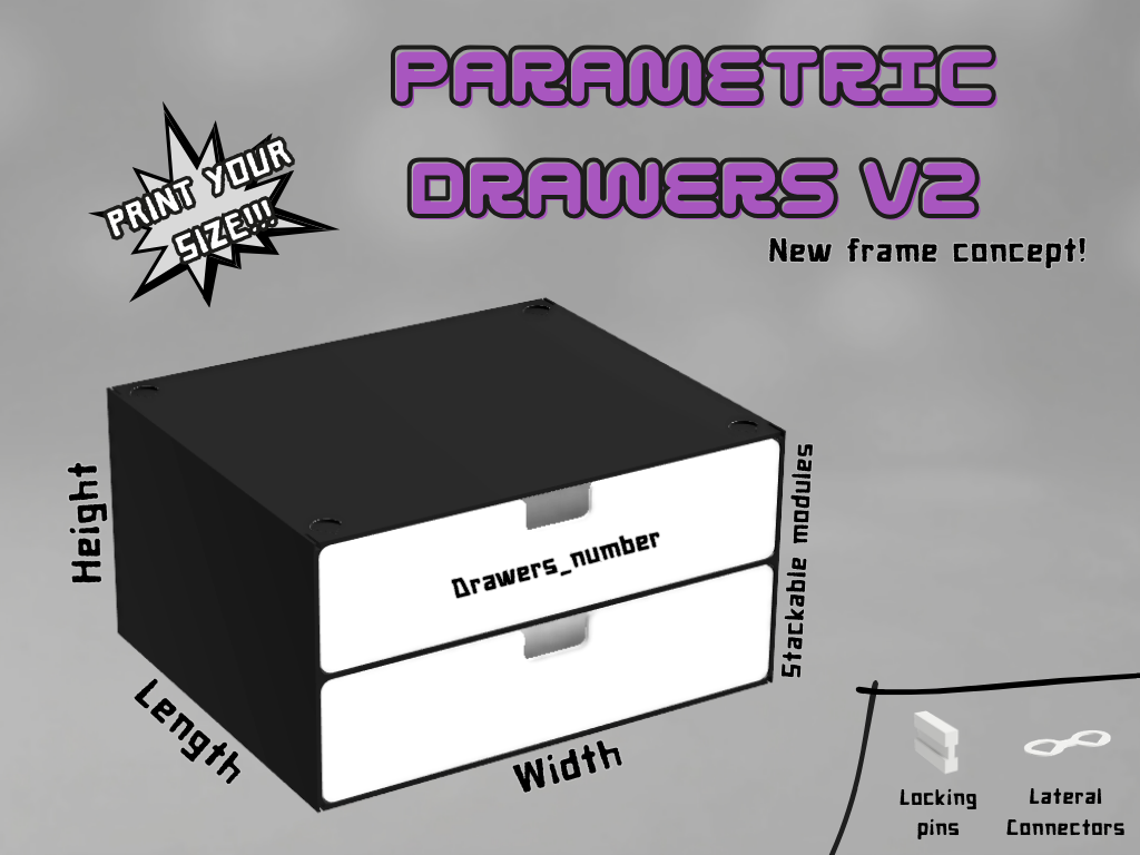 Parametric Modular Drawer System V2