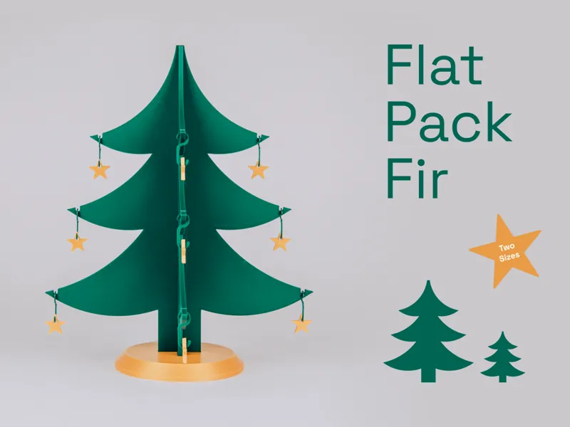 Flat-Pack Fir - A Slot-together Christmas Tree