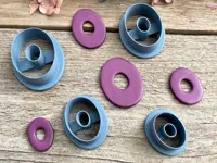 Emporte-pièces boucles d'oreilles ovales façon donut — photo 1