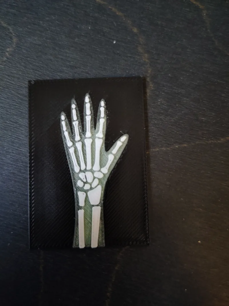 Hand X-ray table decoration