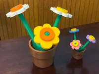Two Piece Flower - Round Up - Uses Supports