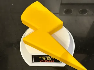 Lightning Bolt Trophy – Customizable Event Trophy