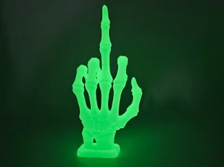 Skeleton Hand Middle Finger