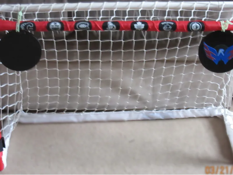 NHL logo mini stick net targets