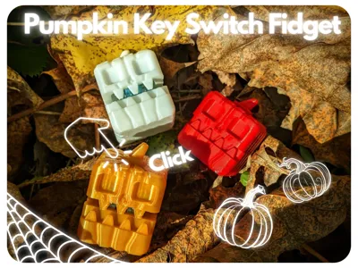Pumpkin Key Switch Fidget Toy