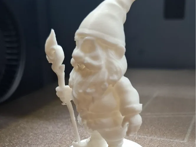 Mage / Guardian Gnome - With a Fire Staff