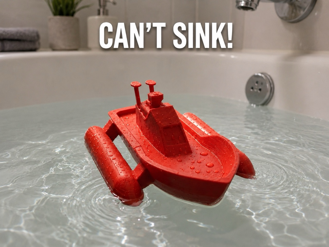 Bathtub Floating Boat (Unsinkable!) - 1