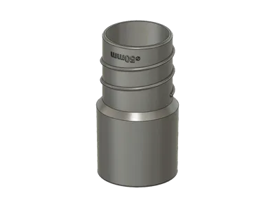50mm spiral hose to 57mm vacuum cleaner adapter