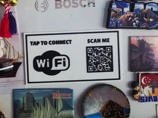 Magnetic Wifi Connect Sign
