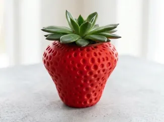 Strawberry Planter - Ikea Fejka succulent (60mm)