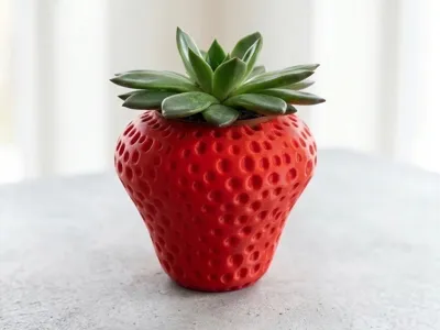 Strawberry Planter - Ikea Fejka succulent (60mm)