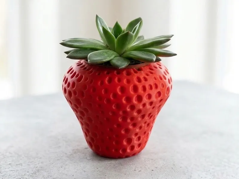 Strawberry Planter - Ikea Fejka succulent (60mm)