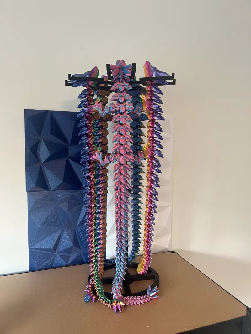 crystal dragon spinning stand