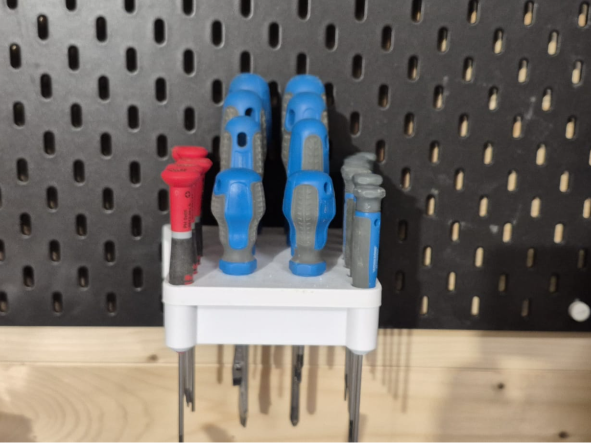 IKEA SKÅDIS Multi-Size Screwdriver Rack/Organizer
