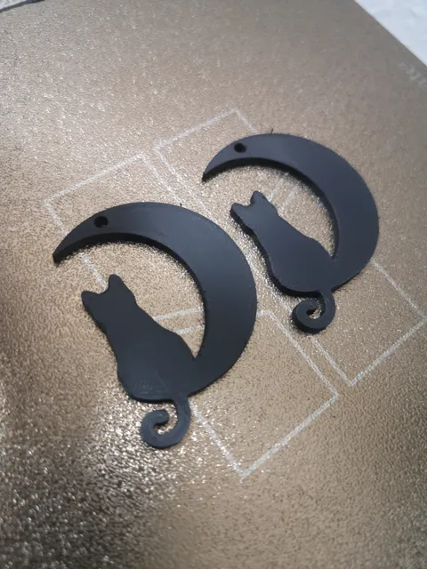 Moon Cat Earring Halloween view 3