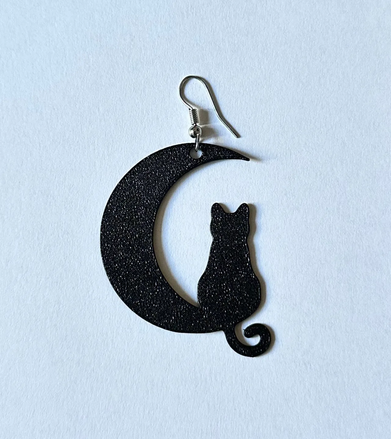 Moon Cat Earring Halloween view 2