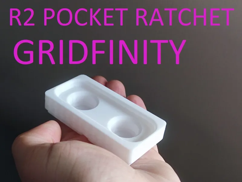 Gridfinity for R2 Pocket Ratchet Driver - no bits