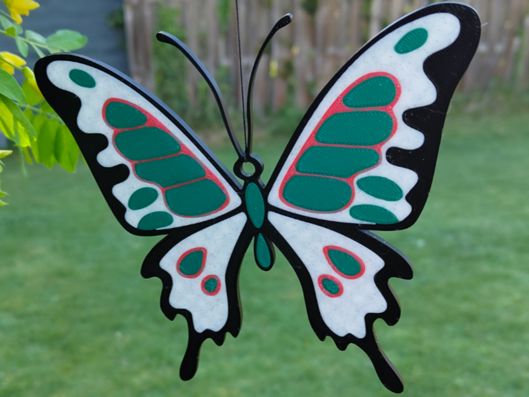 Multi-Color Butterfly – Wind Spinner Ornament