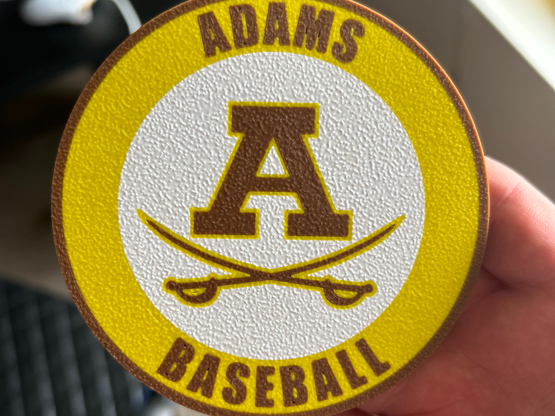 Adams Highschool Baseball Coaster