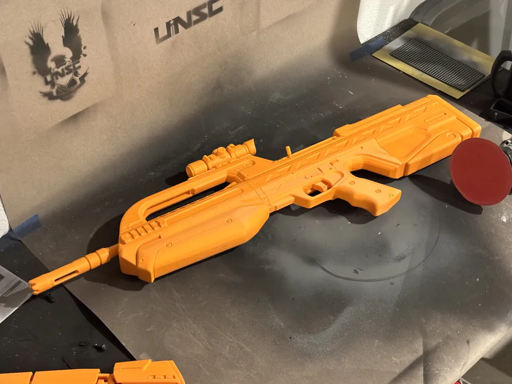 Halo BR75 Service Rifle UNSC Weapon v1.1 - Free 3D Print Model - MakerWorld