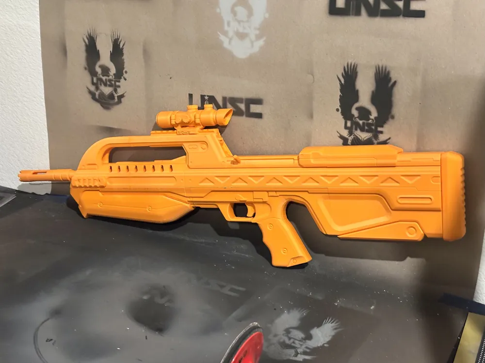 Halo BR75 Service Rifle UNSC Weapon v1.1 - Free 3D Print Model - MakerWorld