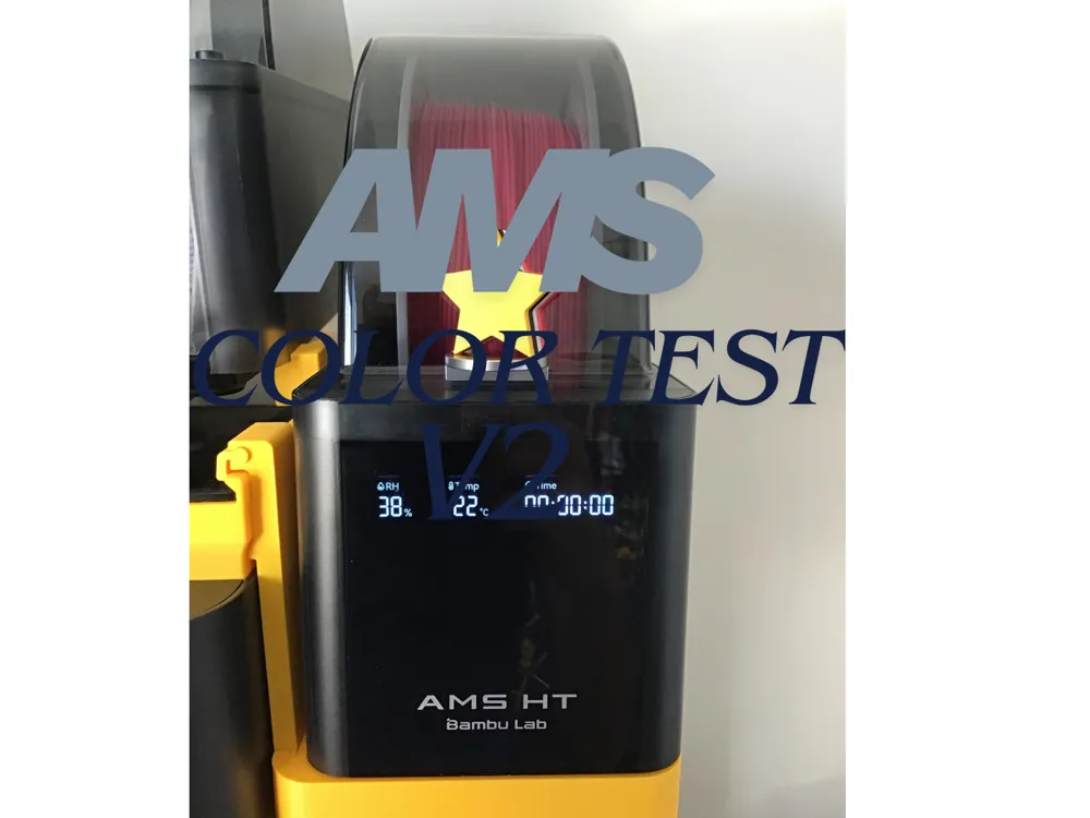 AMS color test (5 colors) - Free 3D Print Model - MakerWorld
