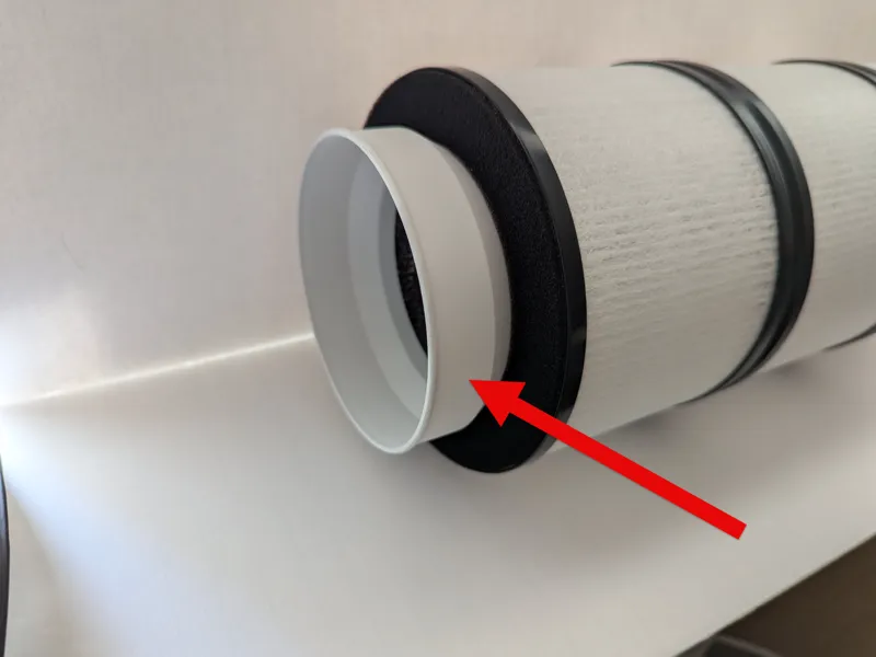4-inch Connector for common Hepa Filters +End Plug