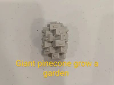 Giant pinecone grow a garden