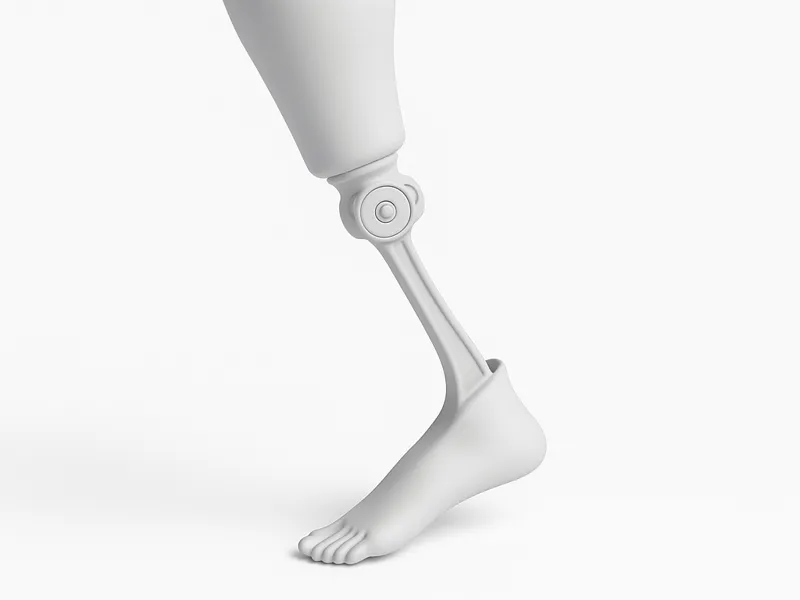 Functional Below-Knee Prosthetic Leg 