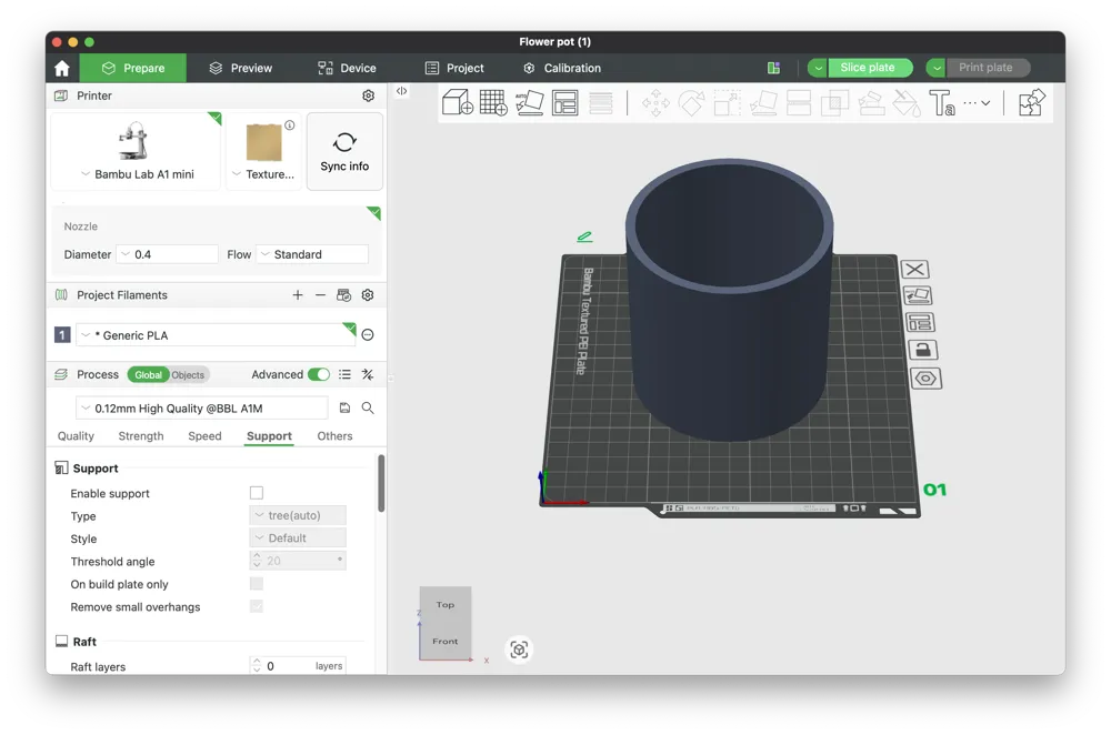 Simple Flower Pot - Free 3D Print Model - MakerWorld