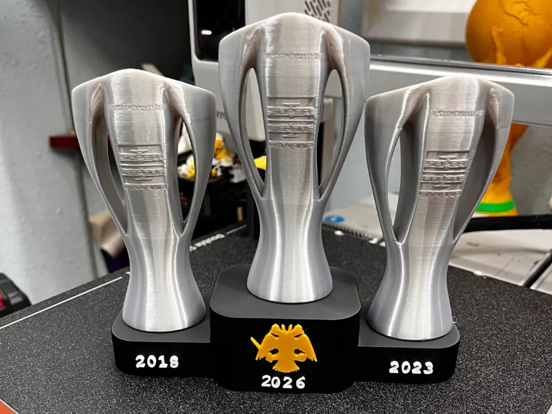 AEK Athens Super League Champions Trophy Display 