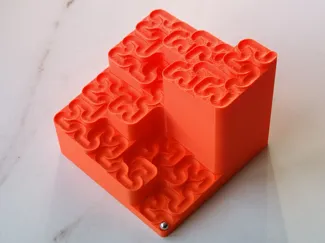 Hilbert Curve Marble Run – Fractal Ball Track