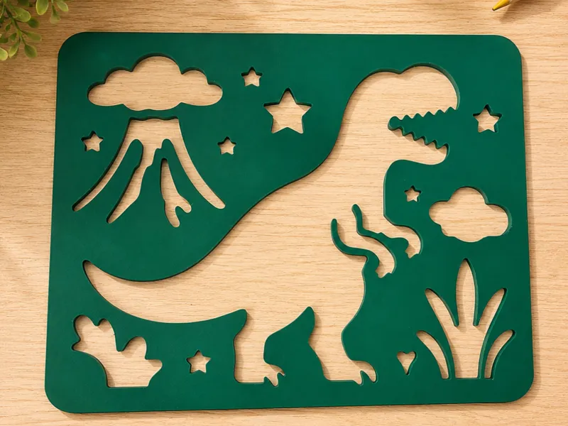 Dinosaur Drawing Stencil malvorlage Schablone