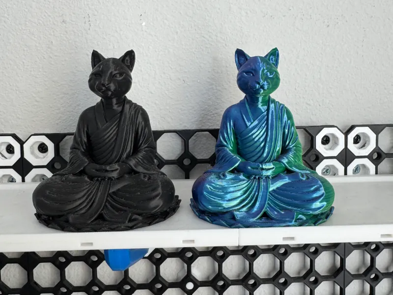 Cat Buddha Statue- Zen Decor & Gift for Cat Lovers