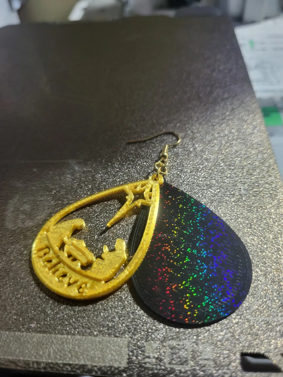 Nativity christmas earrings view 4