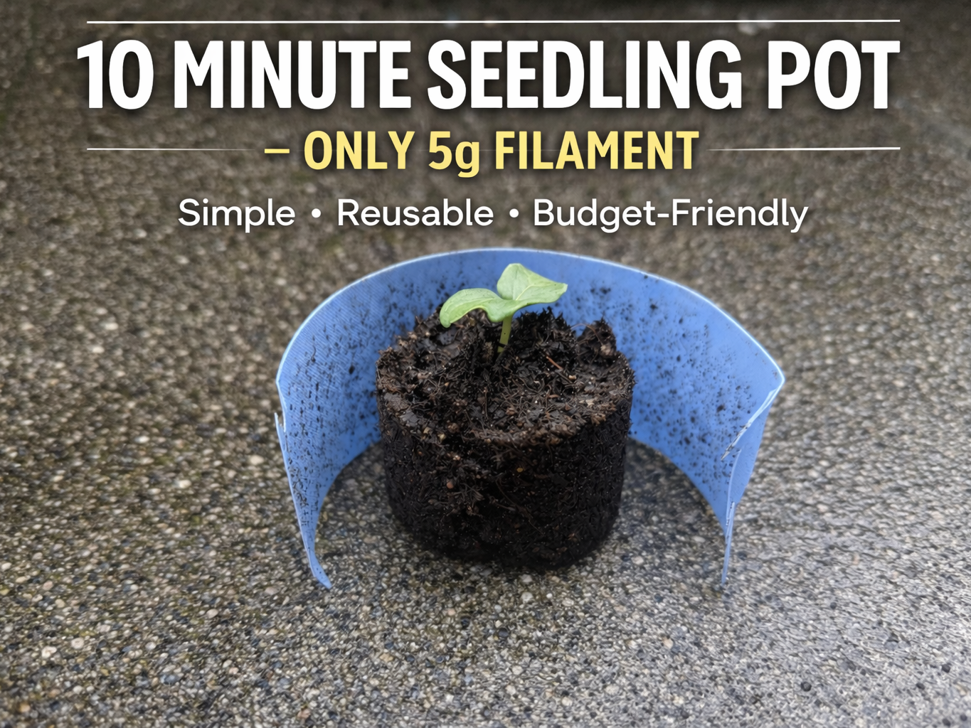10 Minute Seedling Pot – Seed Starter only 5g