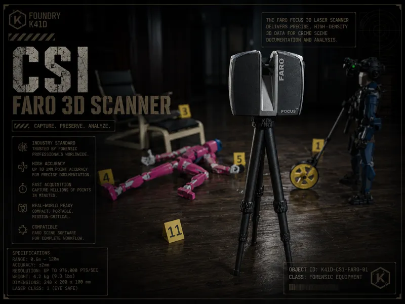 Dummy 13 CSI - FARO 3D Scene Scanner
