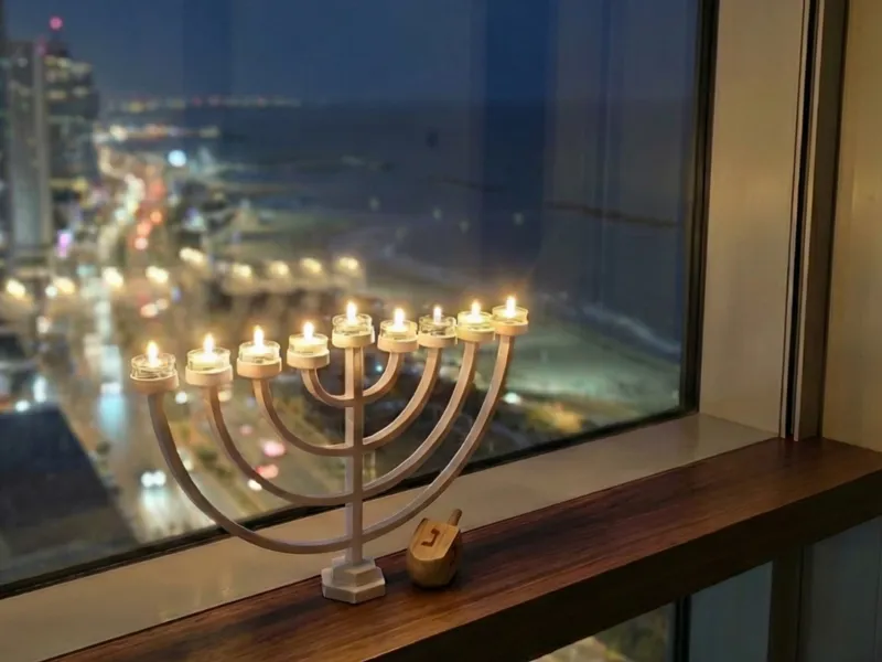 Hannukiah for LED candles